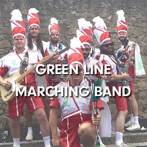 Vignette de la fanfare rock Green Line Marching Band